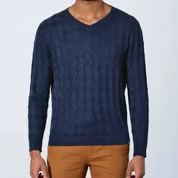 HempAge HempAge Herren Herren Pullover V-Ausschnitt Hanf Bio Baumwolle – Produktbild 1 von 1