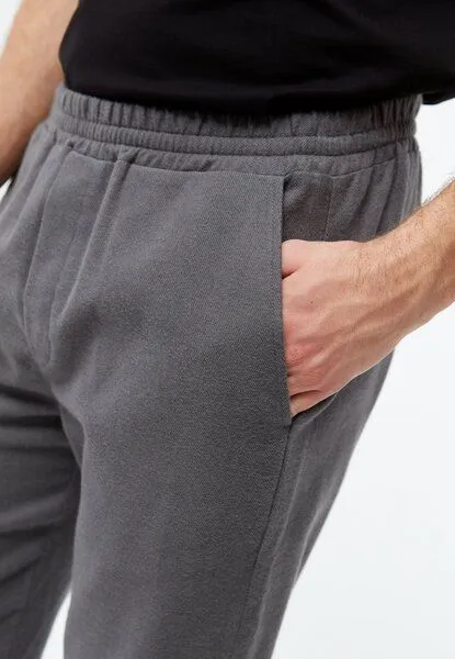 Givn Berlin Givn Berlin Flanellhose GBERIC aus Bio-Baumwolle mit Gummibund, Medium grey, – Produktbild 4 von 4