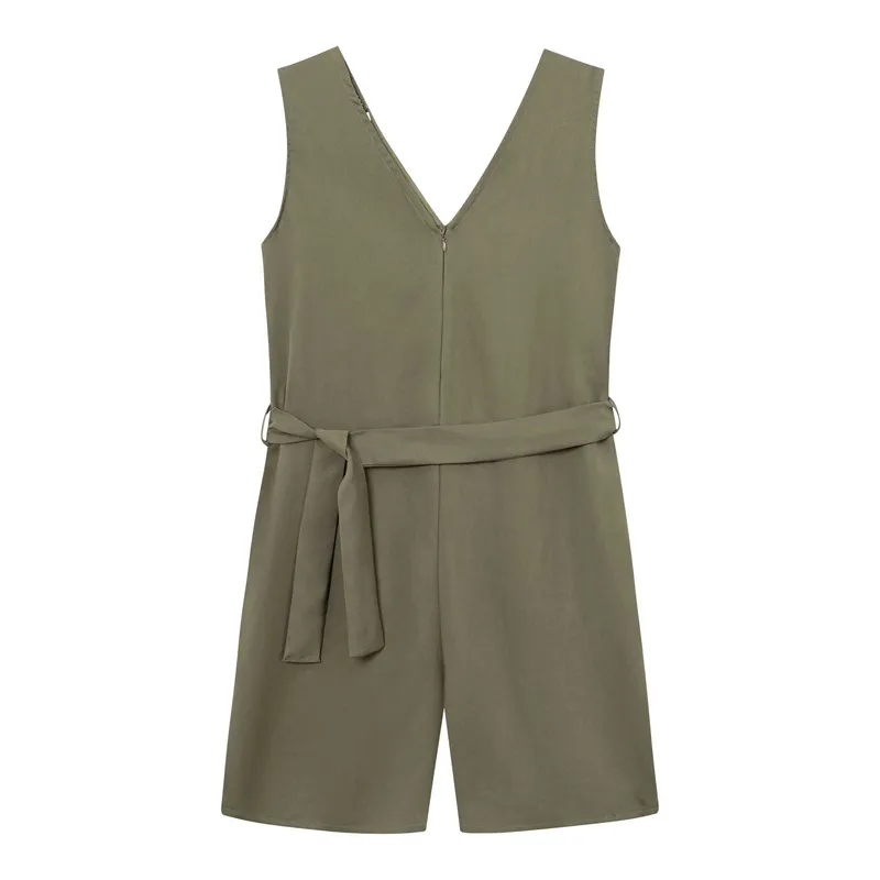 WiDDA Widda Damen vegan Playsuit Enibo Olive, Olivgrün, – Produktbild 1 von 2