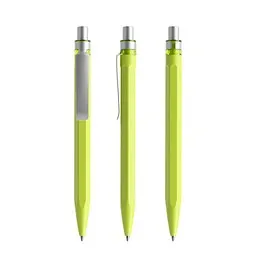 prodir prodir QS50 PMS Push Kugelschreiber, Yellow Green-Silver satin finish, Silber / hellgrün, – Produktbild 1 von 1