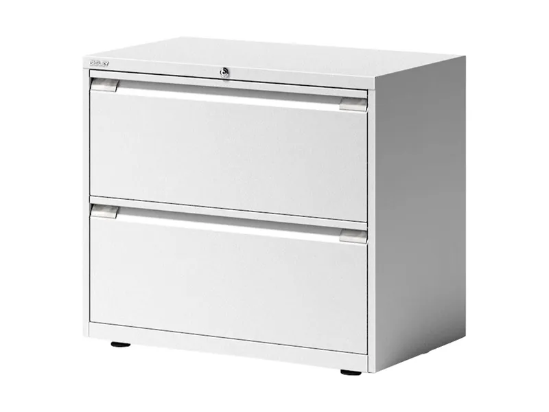 Bisley Bisley Registraturschrank 2-bahnig, 2 Schubladen verkehrsweiß – Produktbild 1 von 1