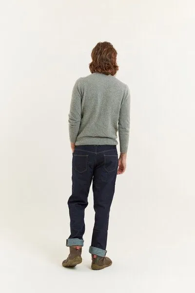 Flax and Loom Flax and Loom Regular Fit Jeans Satch, Rinse (blau), – Produktbild 6 von 8