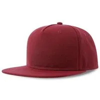 Atlantis Headwear Atlantis Headwear Atlantis recycelte Flat-Cap mit Kunststoffverschluss, Cardinal rot, – Produktbild 1 von 1