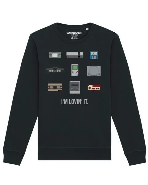 watapparel watapparel Sweatshirt Unisex Videogames, Black, – Produktbild 1 von 3