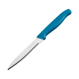 Nirosta Nirosta Küchenmesser gezahnt Elemental, 10cm Klinge, blau – Produktbild 1 von 1