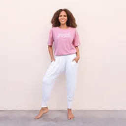 Jaya Jaya MEGAN - Hose im Sarouel-Stil, Taschen, tiefer Schnitt, weich fließender Stoff aus Tencel/Biobaumwolle – Produktbild 1 von 1