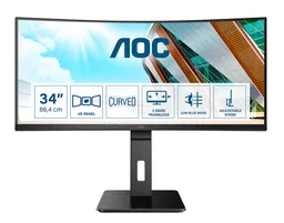 AOC AOC CU34P2A - LED-Monitor - gebogen - 86 cm (34") – Produktbild 1 von 1
