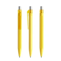 prodir prodir QS50 PMT Push Kugelschreiber, Lemon-Silver satin finish – Produktbild 1 von 1