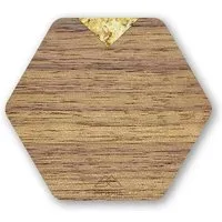 MMore MMORE Untersetzer aus Holz - Amerikanischer Nussbaum, Eichenholz und organische Materialien / 4er-Set Untersetzer, Jasmin, – Produktbild 1 von 2