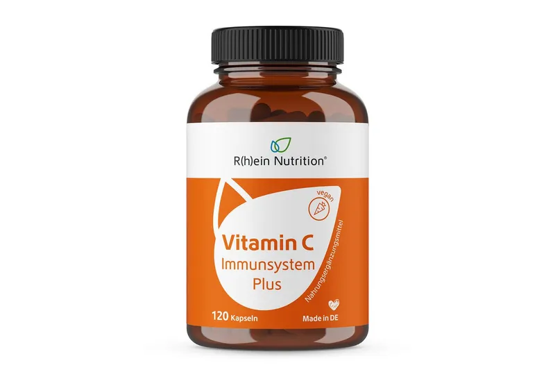 R(h)ein Nutrition R(h)ein Nutrition Vitamin C Immunsystem Plus Kapseln, 120 St., 83.4 g – Produktbild 1 von 5