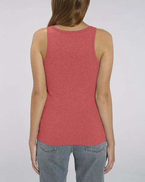 Human Family Human Family Bio Damen Tank-Top "Gleam - If U try" in 6 Farben, Rot-meliert, – Produktbild 2 von 3