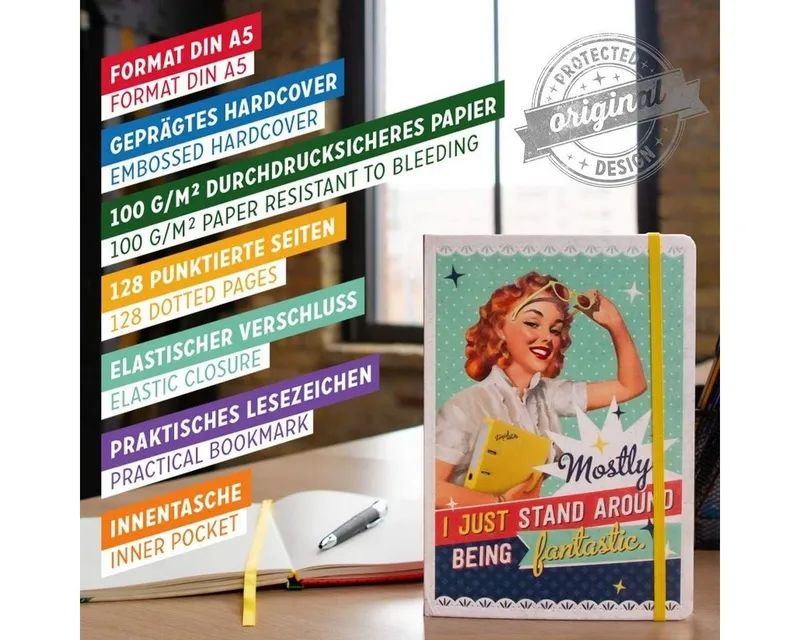 Nostalgic-Art Notizbuch DIN A5 Notizbuch - Stand Around – Produktbild 1 von 4