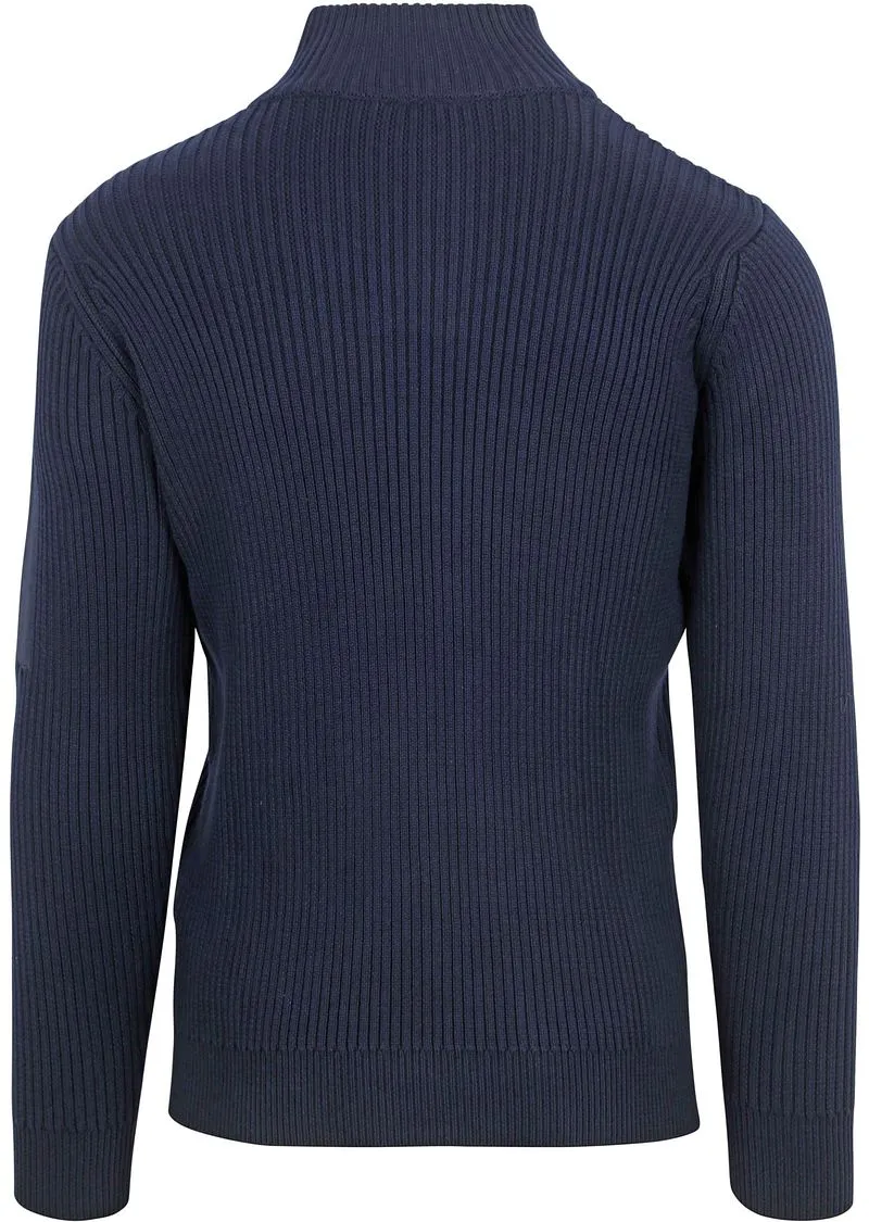 Suitable Suitable Mou Half Zip Pullover Navy - Größe L, Dunkelblau, – Produktbild 5 von 5