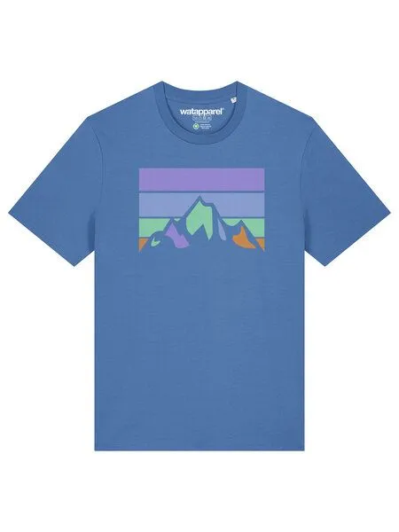 watapparel watapparel T-Shirt Unisex Retro Landscape, Bright blue, – Produktbild 2 von 3