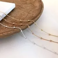 MOANINA MOANINA Schmuck-Set Bella - Kette & Armband - 925 Silber/18k Gold Vermeil – Produktbild 1 von 1