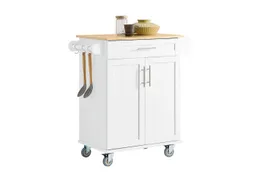 SoBuy Küchenwagen FKW13, Servierwagen mit Arbeitsplatte Küchenwagen auf Rollen, Kücheninsel, Rollwagen Küche mit Stauraum, Küchenregal, Grilltisch – Produktbild 1 von 1