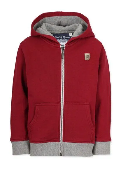 Band of Rascals Band of Rascals Basic Zip Hooded, Brick-red, – Produktbild 2 von 4