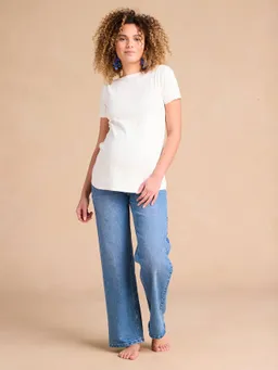 Envie De Fraise Weite Umstandsjeans mit Seamless-Einsatz ENVIE DE FRAISE – Produktbild 1 von 1
