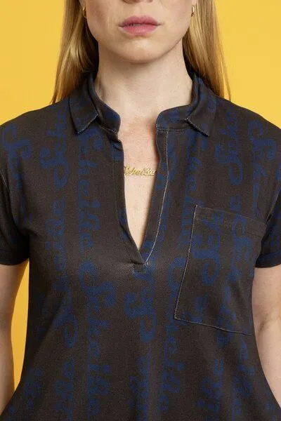 Sophia Schneider-Esleben Sophia Schneider-Esleben Polo Kleid Pola, Blau, – Produktbild 4 von 4