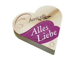 Ritter Sport Ritter Sport Schokolade, Ritter Sport Amicelli Herz Alles Liebe mit Waffelröllchen 137g – Produktbild 1 von 1