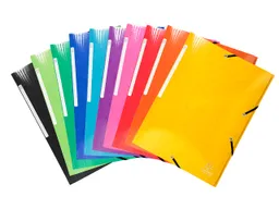 Exacompta 25 Exacompta Sammelmappen "Iderama", 425 g/m², DIN A4, Gummizug, 3 Klappen, sortiert – Produktbild 1 von 1