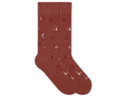von Jungfeld VON JUNGFELD Bio-Socken 'Farm', brick red, Gr. 43/46 – Produktbild 1 von 1