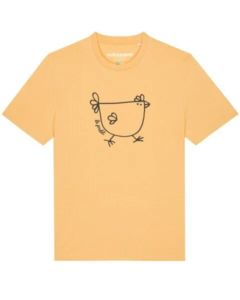 watapparel watapparel T-Shirt Unisex Le poulet - das Huhn, Nispero, – Produktbild 1 von 4