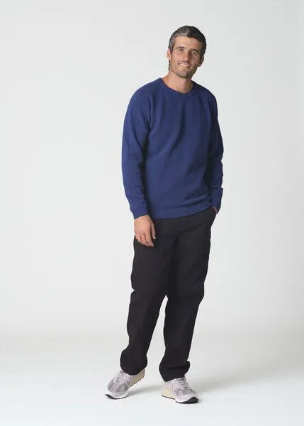 Klitmøller Collective Klitmøller Collective Lammwolle-Strickpullover - Ole Knit - mulesingfrei, Surf blue, – Produktbild 2 von 4