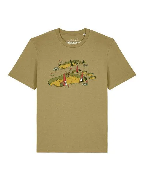 watapparel watapparel T-Shirt Unisex Gnome Footprint, Faded olive, – Produktbild 1 von 2