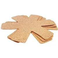 Kork Deko Kork-Deko Pfannenschutz aus Kork als Stapelhilfe und Schoner für Pfannen 3er Set – Produktbild 1 von 1