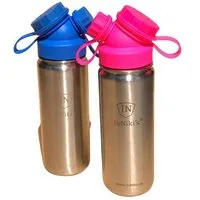JN JuNiki's JN JuNiki's 2er Set JuNiki´s® eco line isolierte Edelstahl Trinkflasche 550ml - Blau / Pink – Produktbild 1 von 1