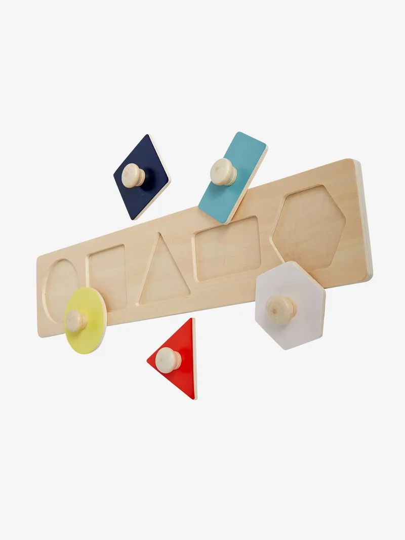 Vertbaudet Baby Holz-Steckpuzzle FSC®, Mehrfarbig, – Produktbild 2 von 4