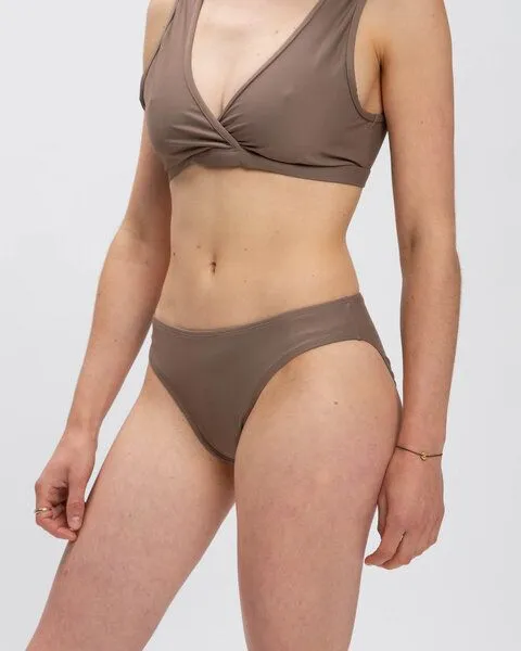 MATONA Matona Bikini Höschen aus Econyl für Frauen / Bikini Briefs, Taupe, – Produktbild 1 von 4