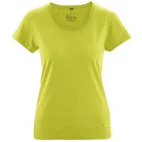 HempAge HempAge Damen T-Shirt mit Rollsaum Hanf/Bio-Baumwolle, Appel, – Produktbild 1 von 1