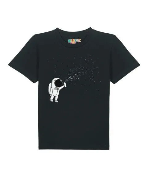 watabout.kids watabout.kids T-Shirt Kinder Spray the universe, Black, – Produktbild 1 von 3