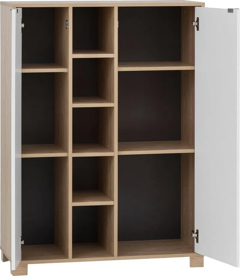 Schildmeyer Midischrank Anouk Solide Verarbeitung - Dieses Produkt ist in Deutschland gefertigt, Weiß, – Produktbild 4 von 5