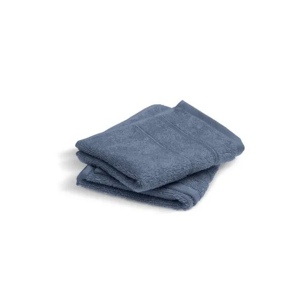jilda-tex jilda-tex Ocean Safe 5er-Set Gästetuch 100% Bio-Baumwolle Cradle to Cradle (5x 30x50 cm), Graublau, – Produktbild 1 von 4
