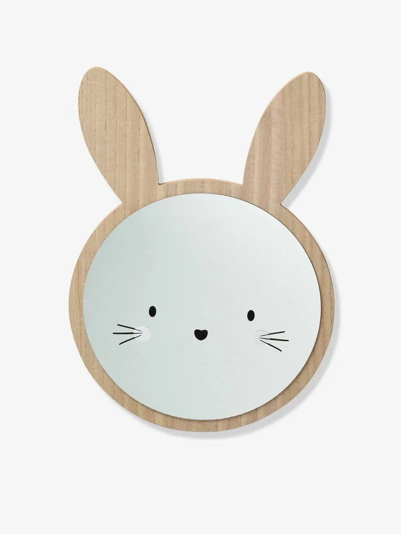 Vertbaudet Kinderzimmer Spiegel HASE, Beige, – Produktbild 2 von 3
