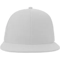 Atlantis Headwear Atlantis Headwear Mesh Cap Truckercap Flacher Schirm, Weiss/weiss, – Produktbild 3 von 3
