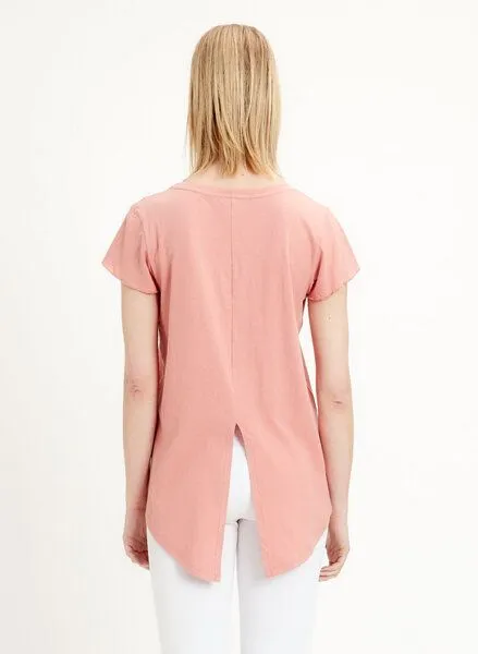 ORGANICATION ORGANICATION T-Shirt aus Leinen Bio-Baumwolle Mix, Dark peachy, – Produktbild 2 von 4