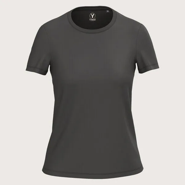 YTWOO YTWOO Regular Damen T-Shirt Light, Dark grey, – Produktbild 1 von 3