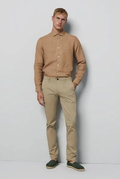 M 5 BY MEYER M 5 BY MEYER CASUAL BIO-BAUMWOLLCHINO, Braun (sand), – Produktbild 1 von 5