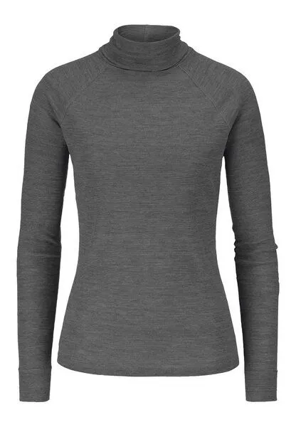 hessnatur hessnatur Longsleeve Slim aus Bio-Merinowolle und TENCEL Lyocell, Grau, – Produktbild 3 von 4