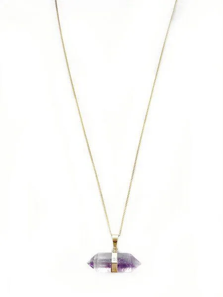 Crystal and Sage Crystal and Sage Amethyst Diamond Halskette – Produktbild 1 von 1