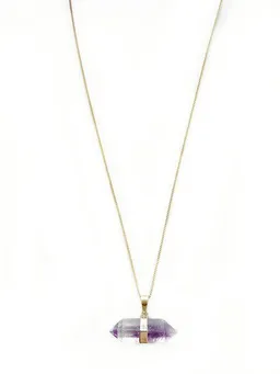 Crystal and Sage Crystal and Sage Amethyst Diamond Halskette – Produktbild 1 von 1