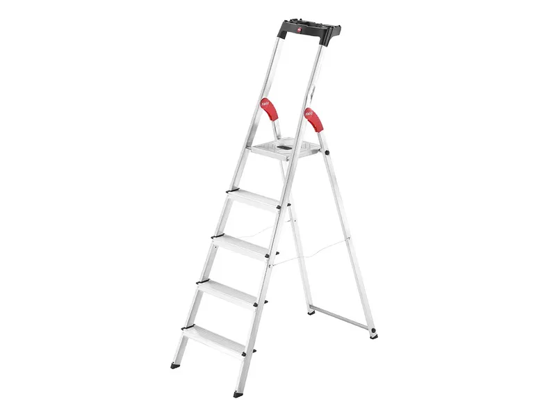 Hailo Hailo L60 StandardLine, Alu-Sicherheits-Stehleiter, 5 Stufen – Produktbild 1 von 1