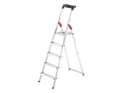 Hailo Hailo L60 StandardLine, Alu-Sicherheits-Stehleiter, 5 Stufen – Produktbild 1 von 1