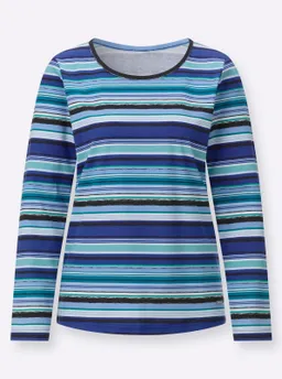 Witt Rundhalsshirt himmelblau-weiß-geringelt – Produktbild 1 von 1
