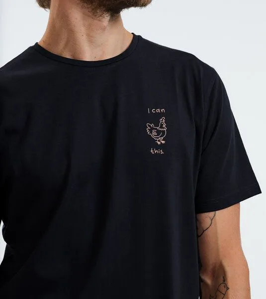 Gary Mash GARY MASH Shirt I can Hendl this Miniprint aus Biobaumwolle, Schwarz, – Produktbild 2 von 4