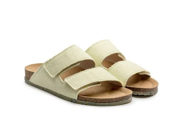 Zouri Zouri Vegane Sandalen LAGOON Leinen, Lemon (gelb), – Produktbild 2 von 2